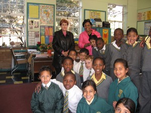 Dr. Scott with children